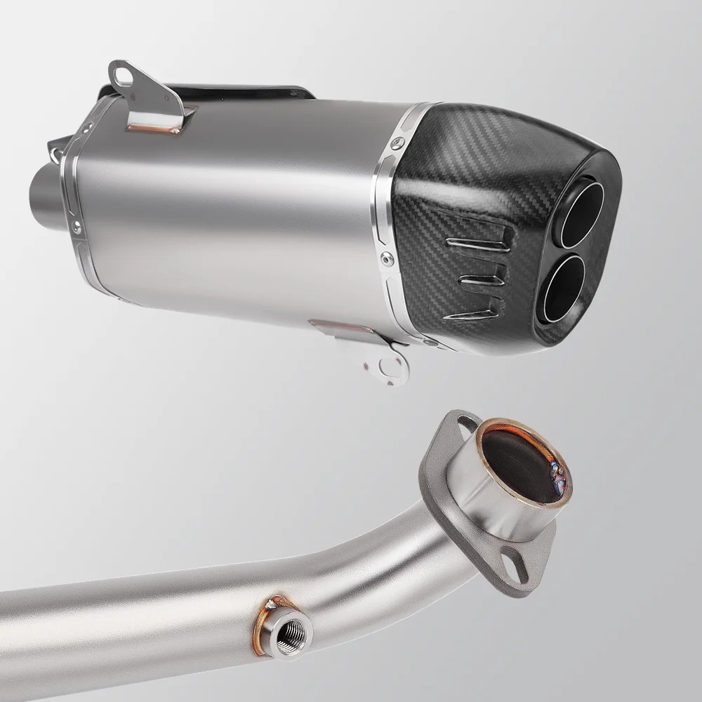 Original VS400 Motorcycle Exhaust Pipe with Double Outlet Quality Readjustment for Xciting Side New Condition